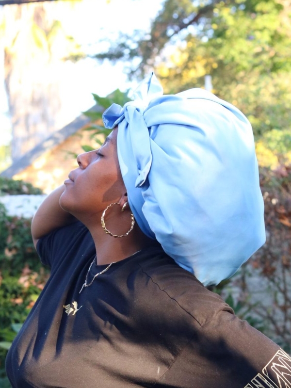 sky blue bonnet