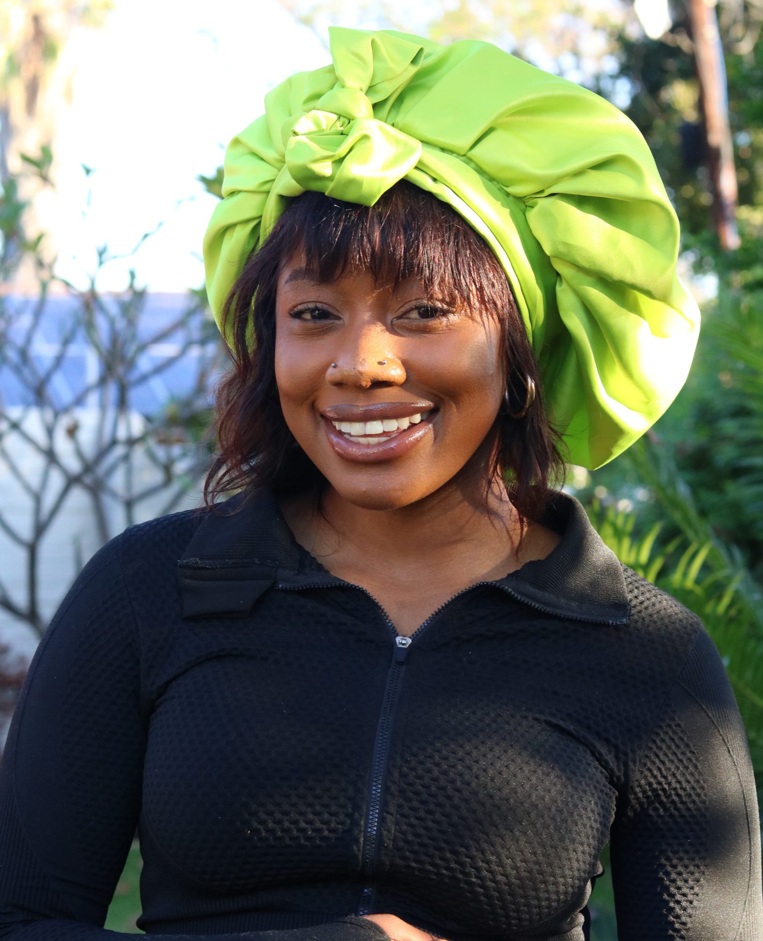 Lime Green Bonnet