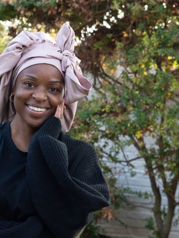 Blush Pink Bonnet