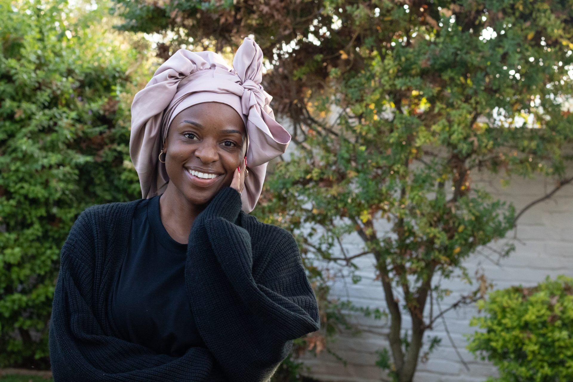 Ndini Hair Bonnets -159 Blush Pink Bonnet